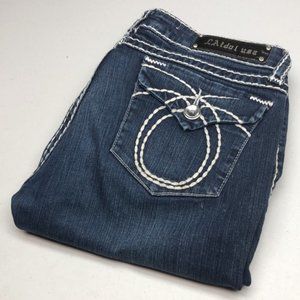 LIKE NEW VINTAGE L.A. IDOL DENIM CAPRIS 15/37x18 💎